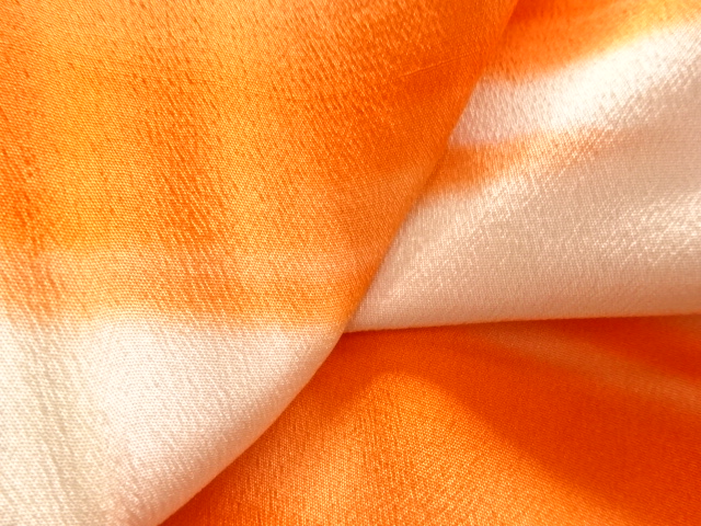  アンティーク　錦紗霞模様長襦袢